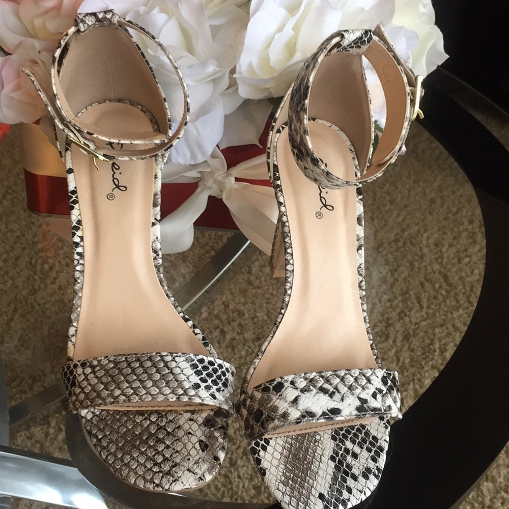 Snake skin Heels